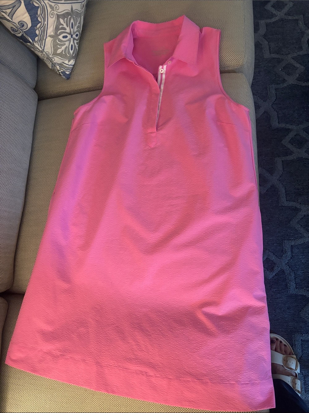 Vineyard Vines Sleeveless Pink Polo Dress